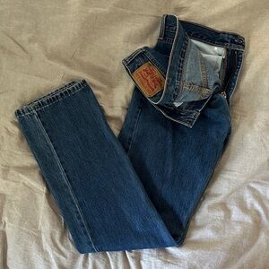 Levi's Dark Blue Straight Leg Jeans